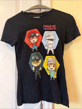 Cells at Work! Graphic Tee - Anime Character Print